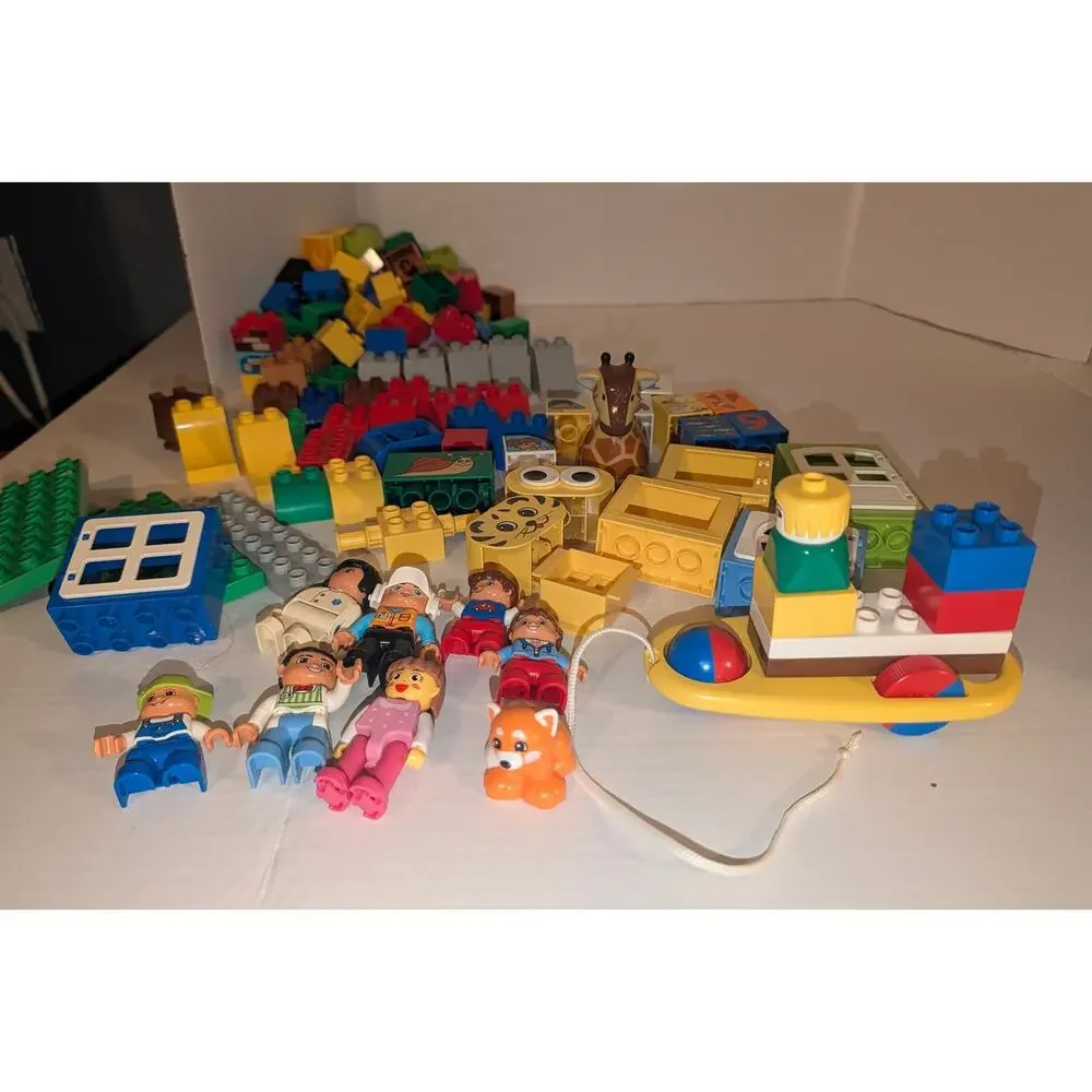 Mixed Lot 250 + Duplo Legos People Animals Trees Multiple Sets 8#
